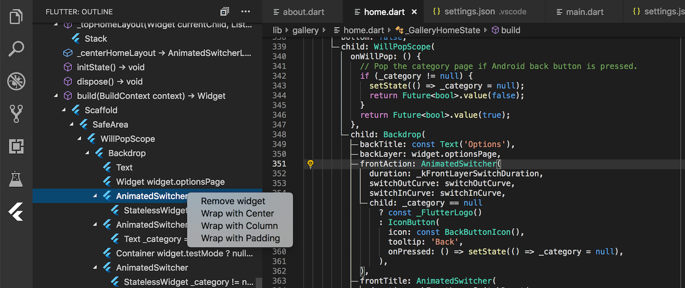 Bliver til Folkeskole Teknologi v3.3 - Dart Code - Dart & Flutter support for Visual Studio Code